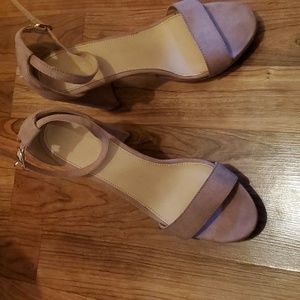 Charlotte Russe Dusty Pink Suede Heels